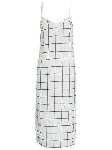 Tibi Twill Windowpane Slip Dress, Brand Size 2 - TIBI - BALAAN 1