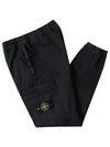 Wappen Patch Cargo Track Pants Black - STONE ISLAND - BALAAN 3