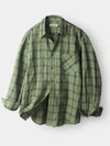 Breed Wrinkle Check Shirt Khaki - INDUST - BALAAN 3