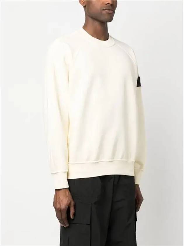 Shadow Logo Crew Neck Cotton Sweatshirt Butter - STONE ISLAND - BALAAN 5