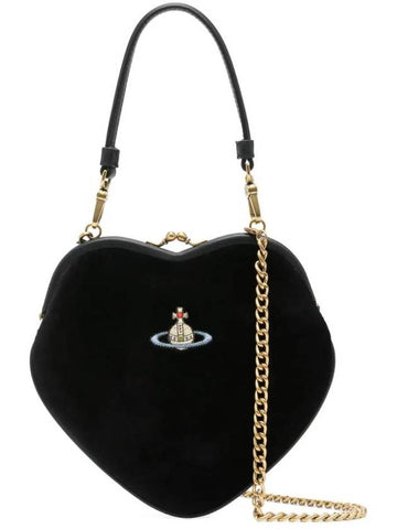 Bell Heart Frame Shoulder Bag Black - VIVIENNE WESTWOOD - BALAAN 1