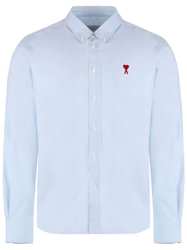 AMI Paris Cotton Piqué Shirt - AMI - BALAAN 1