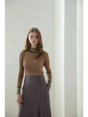 Kaisienne color block half neck polar knit camel - CAHIERS - BALAAN 1