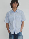 Western Stripe Pattern Shirt_Sky Blue - KINETO - BALAAN 1