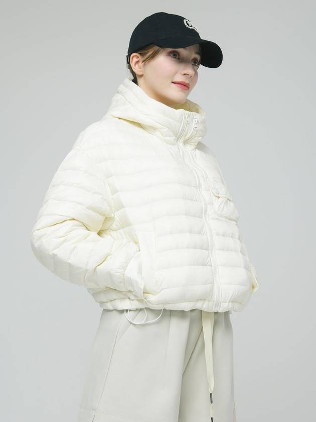 Doyou Know MC Women s Hooded Crop Anorak Loose Fit Goose Down Ivory Jumper DO6242WB27 1 - DOYOUKNOWMC GOLF WEAR - BALAAN 3