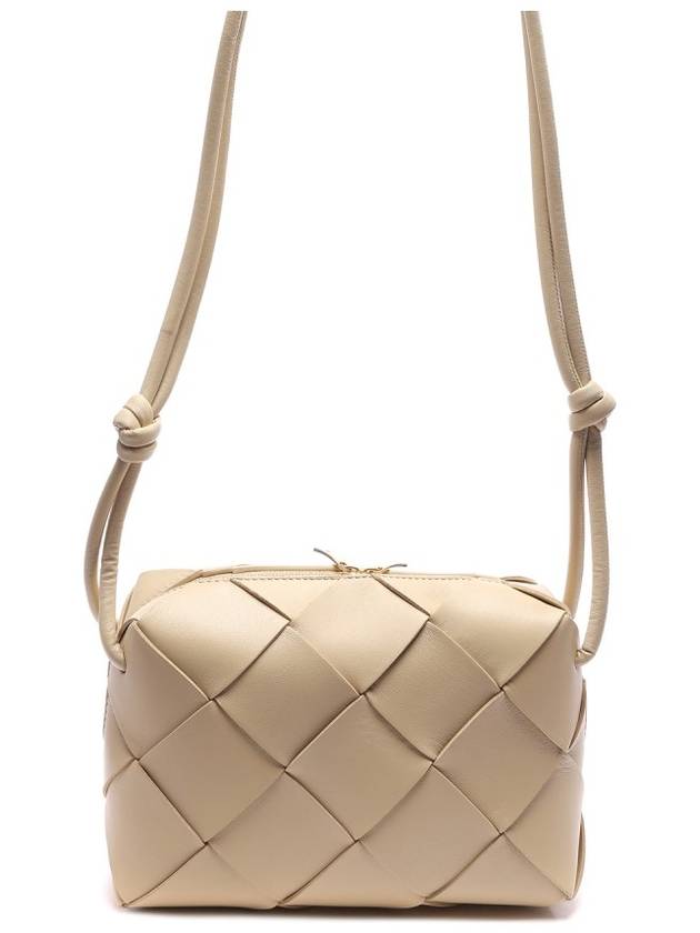 Cassette Intrecciato Small Cross Bag Beige - BOTTEGA VENETA - BALAAN 5