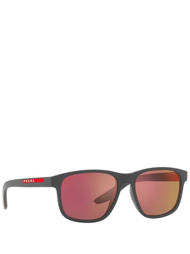 Eyewear Linea Rossa Logo Sunglasses Dark Grey - PRADA - BALAAN 3