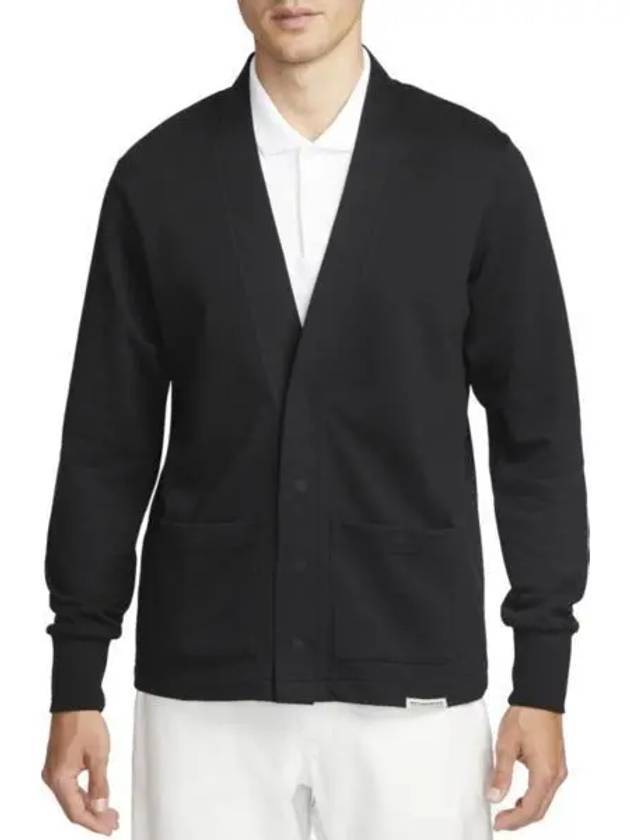 Dri Fit Standard Issue Golf Cardigan Black - NIKE - BALAAN 1