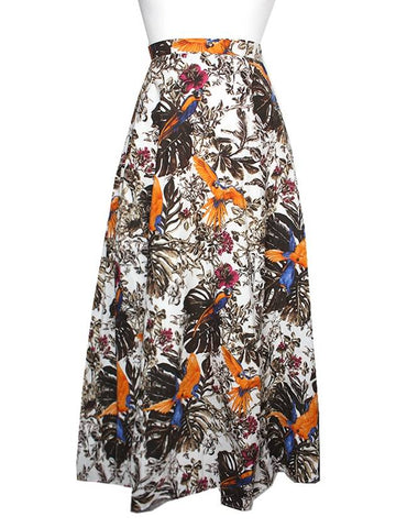 Pure cotton tropical print skirt 77 - MAX MARA - BALAAN 1