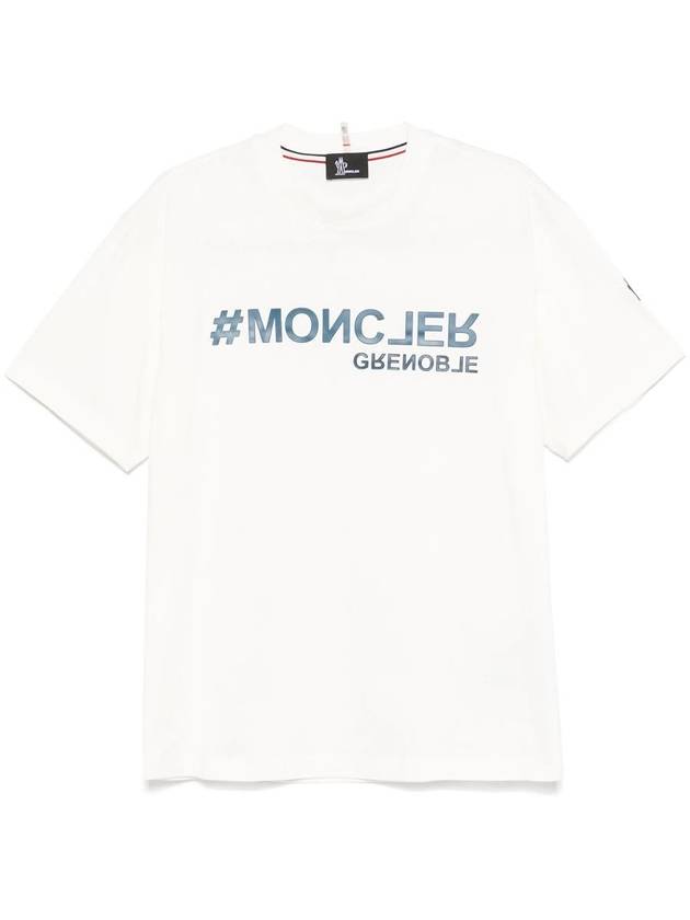 Logo short sleeve t shirt snow white - MONCLER - BALAAN 2