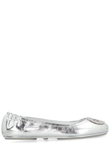 Tory Burch Minnie Travel Metallic Leather Ballet Flats - TORY BURCH - BALAAN 1