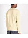 Raw Hand Cotton Crewneck Knit Top Beige - STONE ISLAND - BALAAN 4