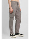 Compass Badge Gabardine Cargo Straight Pants Dove Grey - STONE ISLAND - BALAAN 3