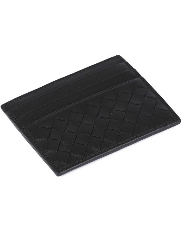 Intrecciato Weaving Nappa Card Wallet Black - BOTTEGA VENETA - BALAAN 5