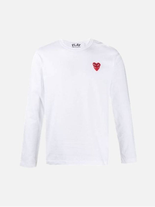 Unisex long sleeve t shirt P1T292WHITE 411 - COMME DES GARCONS - BALAAN 1