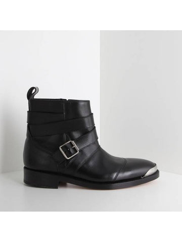 Metal point buckle boots black 96BA45 176 - BALMAIN - BALAAN 1