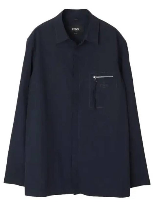 Roman Nylon Shirt Men Long Sleeve - FENDI - BALAAN 1