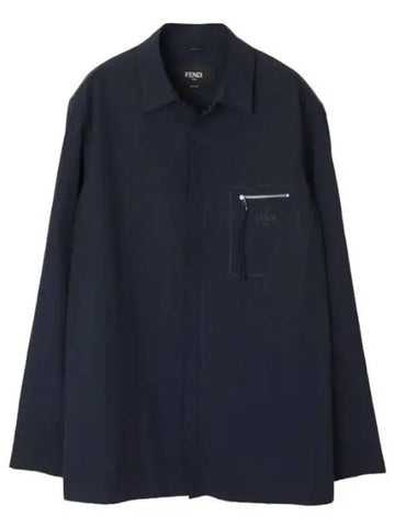 Roma Nylon Shirt Long Sleeve - FENDI - BALAAN 1