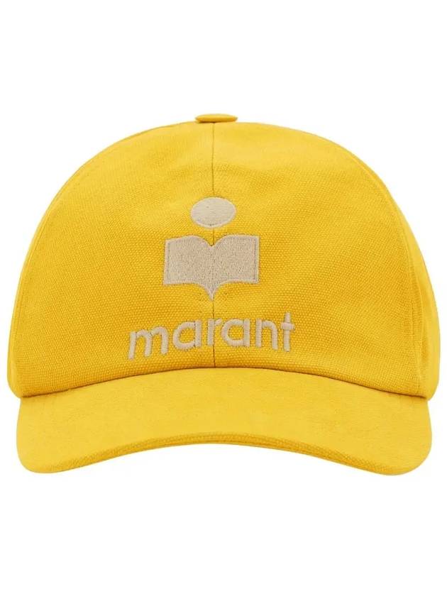 Tyron Logo Cotton Ball Cap Yellow - ISABEL MARANT - BALAAN 3