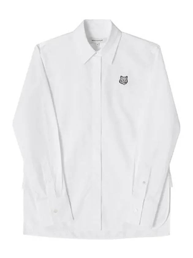 Women's Foxhead Oxford Shirt White - MAISON KITSUNE - BALAAN 5