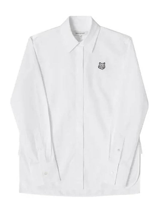 Women's Foxhead Oxford Shirt White - MAISON KITSUNE - BALAAN 2