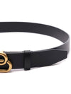 BB Logo Leather Belt Black - BALENCIAGA - BALAAN 6