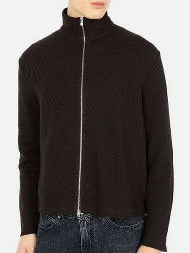 Shrunken Fullzip Polo Cardigan Brown - OUR LEGACY - BALAAN 1