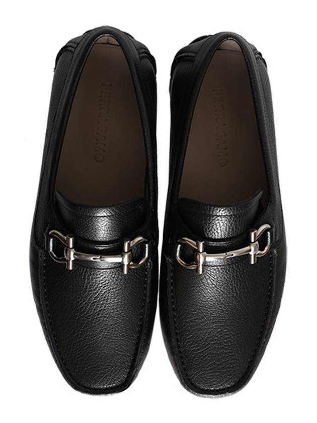 Gancini Ornament Driving Shoes Black - SALVATORE FERRAGAMO - BALAAN 5