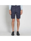 Men's Classic Unconstructed Chino Shorts Navy - THOM BROWNE - BALAAN 7