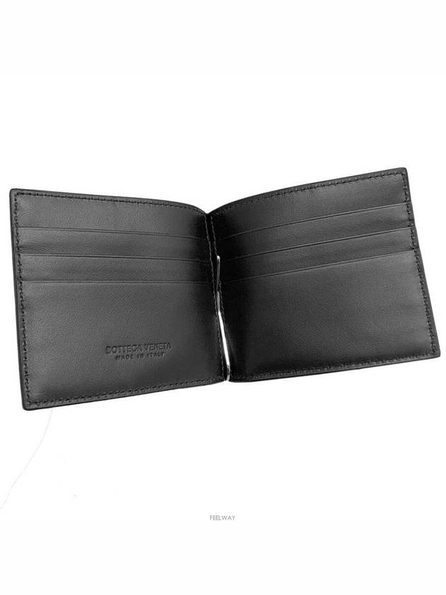 Cassette Money Clip Card Wallet Black - BOTTEGA VENETA - BALAAN 4