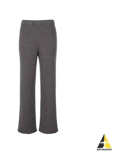 Women s MARU Wool Knit Pants Brown TRMA BM WI22 - BASERANGE - BALAAN 1