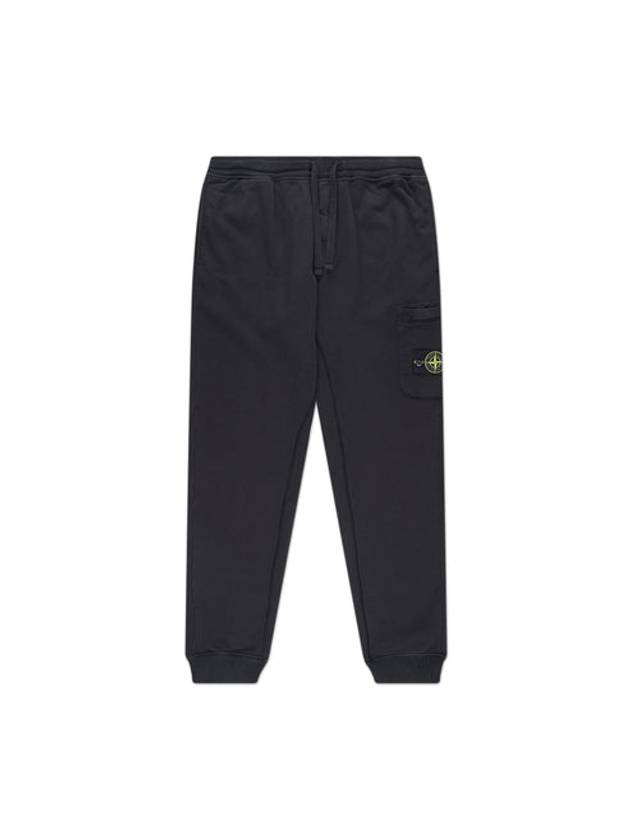 Men's Wappen Patch Jogger Pants Black - STONE ISLAND - BALAAN 1