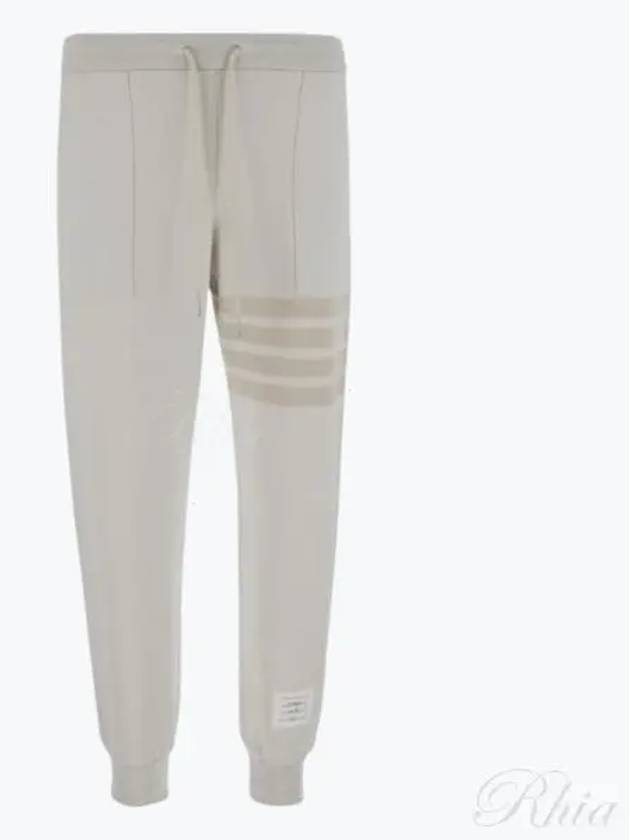 Tonal 4 Bar Sweat Track Pants Natural White - THOM BROWNE - BALAAN 2