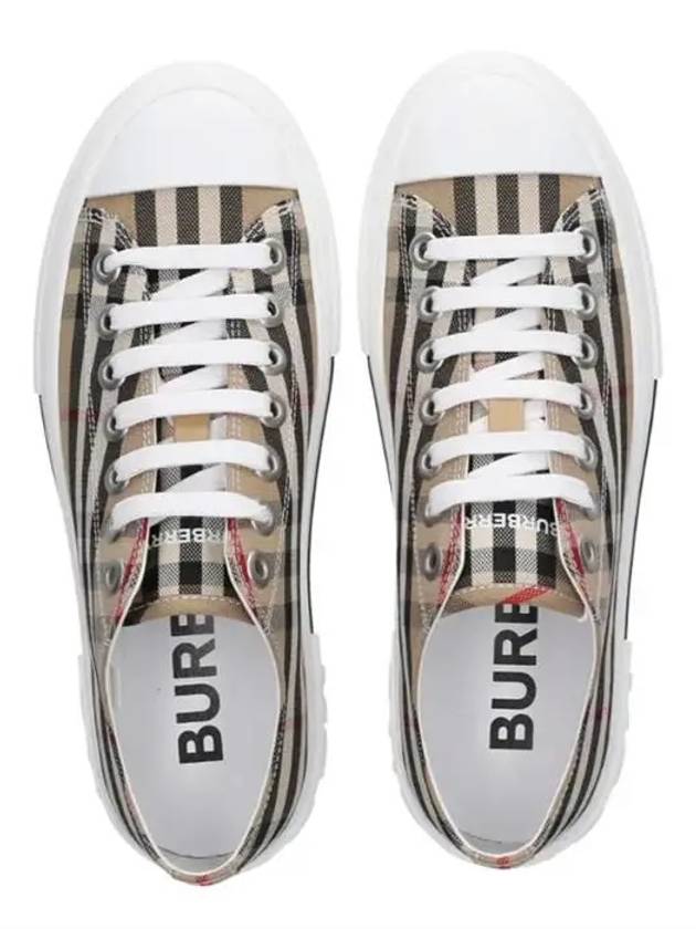 Vintage Check Cotton Sneakers Archive Beige - BURBERRY - BALAAN 3