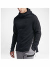 01805215010Tech fleece pullover funnel neck hooded tshirtblack - NIKE - BALAAN 2