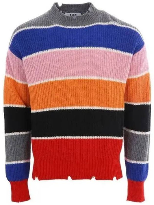 Ribbed color striped sweater 270422 - MSGM - BALAAN 1