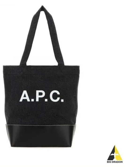 Axel Small Cotton Tote Bag Black - A.P.C. - BALAAN 2