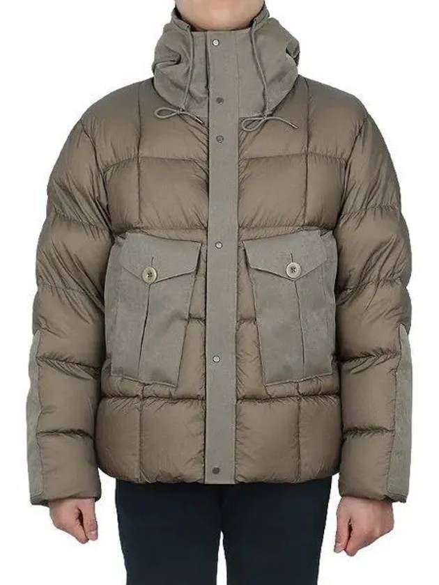 Tempest Combo Down Jacket Padded Khaki - TEN C - BALAAN 2