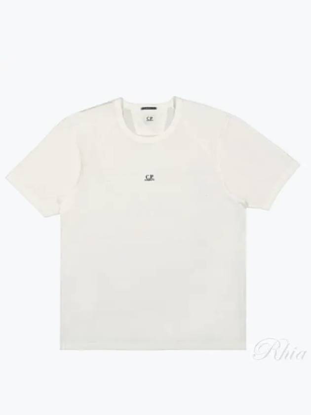 70/2 Mercerized Jersey Logo Short Sleeve T-Shirt White - CP COMPANY - BALAAN 2