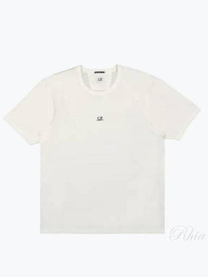 70/2 Mercerized Jersey Logo Short Sleeve T-Shirt White - CP COMPANY - BALAAN 2