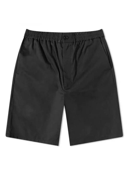 Elastic Waist Shorts Black - AMI - BALAAN 1