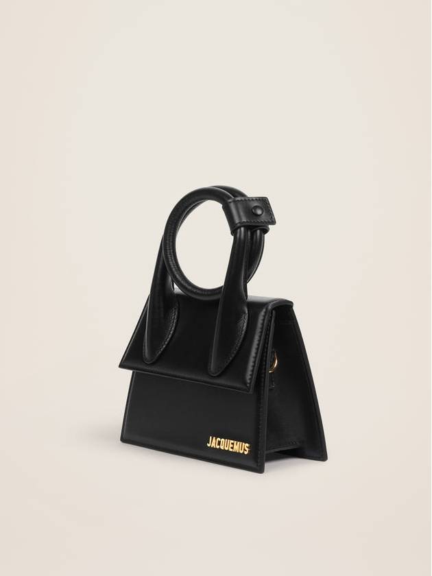 Le Chiquito Noeud Coiled Leather Tote Bag Black - JACQUEMUS - BALAAN 6