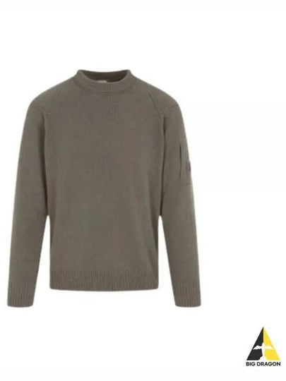 Lambswool GRS Crew Neck Knit Top Beige - CP COMPANY - BALAAN 2