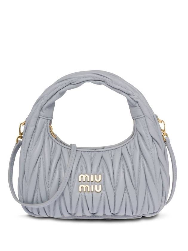 Wander Materasse Nappa Leather Mini Hobo Tote Bag Cornflower - MIU MIU - BALAAN 1