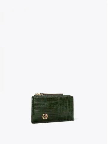 Robinson cross hat ch zip up card wallet case Evergreen domestic product GM0024060550925 - TORY BURCH - BALAAN 1