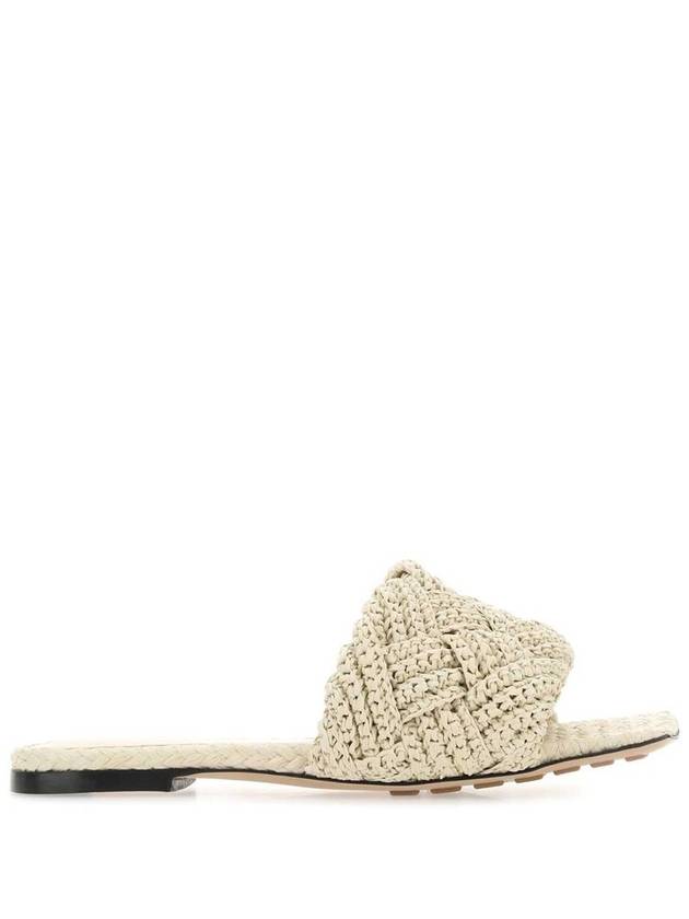 Lido Intrecciato Flat Slipper Cream - BOTTEGA VENETA - BALAAN 2