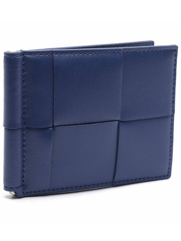 Cassette Money Clip Card Wallet Blue - BOTTEGA VENETA - BALAAN 4