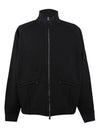 Shadow Project Wool Cotton Felpa Zip-Up Jacket Black - STONE ISLAND - BALAAN 1