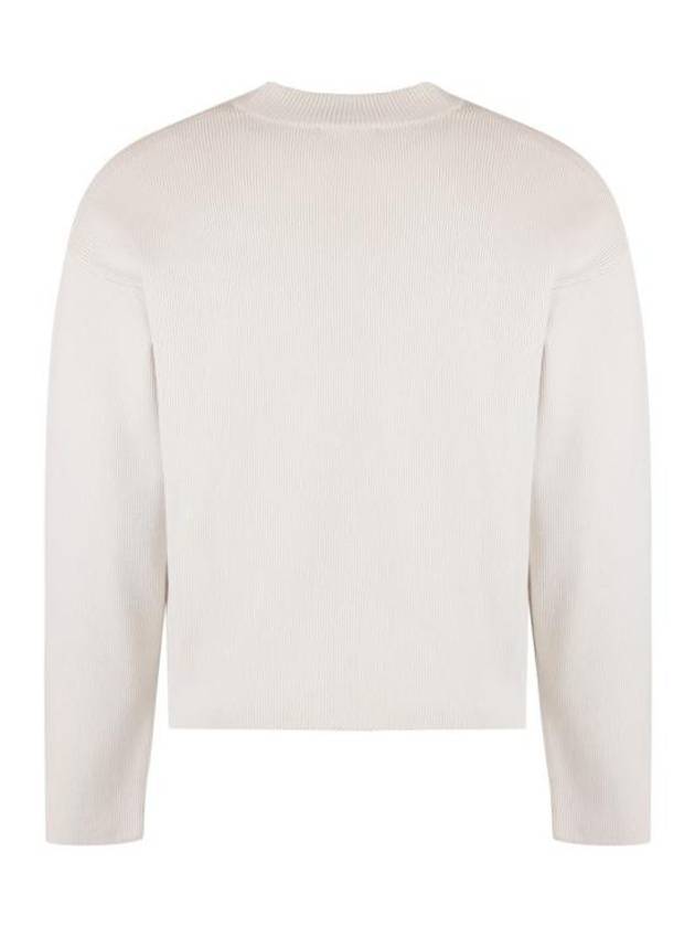 De Coeur Small Heart Logo Knit Top Light Grey - AMI - BALAAN 3