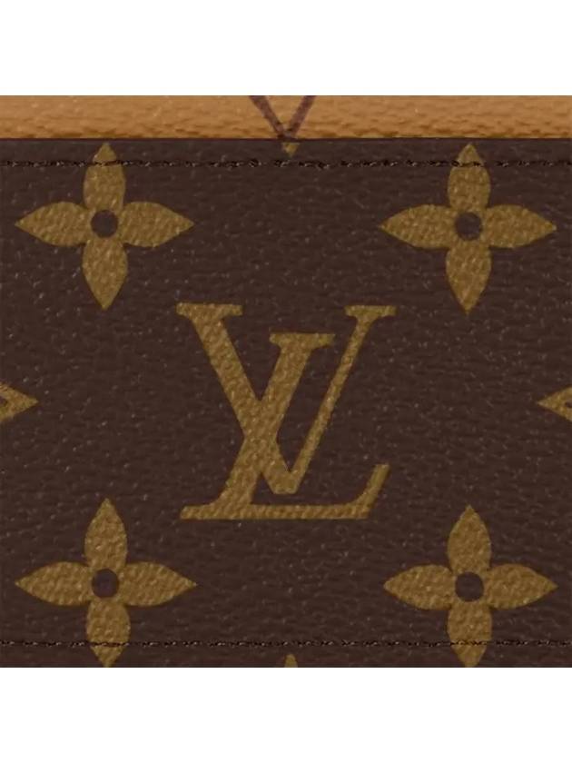 Monogram Reverse Canvas Card Wallet Brown - LOUIS VUITTON - BALAAN 5